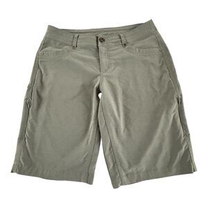KUHL Trekr Shorts Womens SZ 8 Outdoor‎ Hiking Stretch Zip Pocket Drawstring 6355